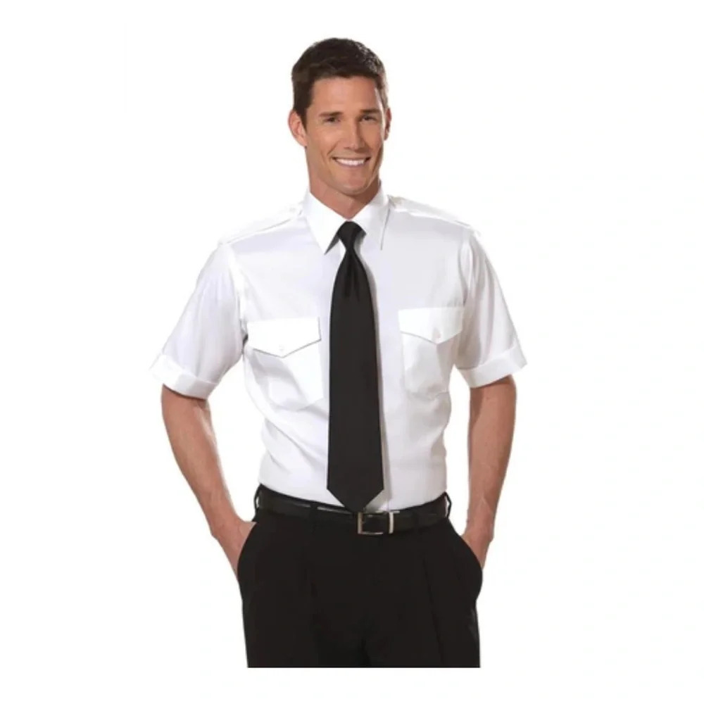 Van Heusen The Aviator short sleeve collar dress shirt, Men’s Neck Size 16